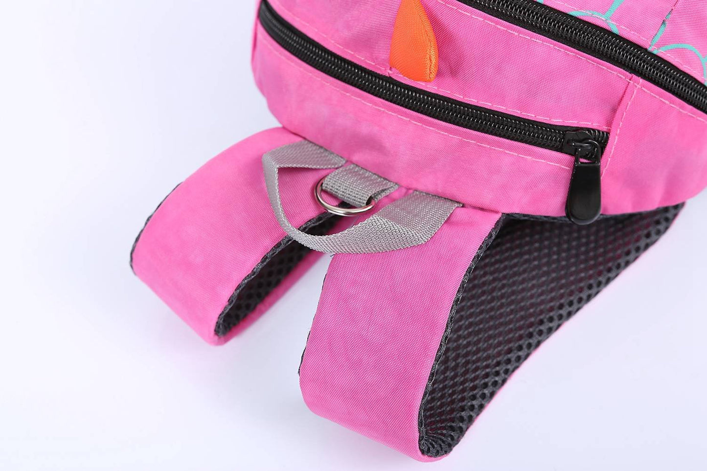 ZHUANNIAN Kids Toddlers Dinosaur Backpack with Safety Leash for Boys Girls(Hot Pink)