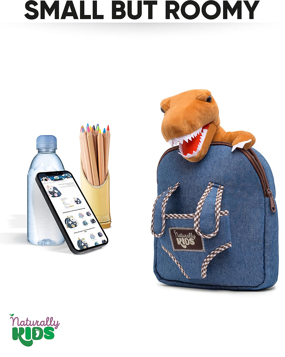 Mini Backpack for Kids w Dinosaur Toy, Mini Backpack for Toddler Boys, Gift for 2 3 4 5 Year Old Girl Boy