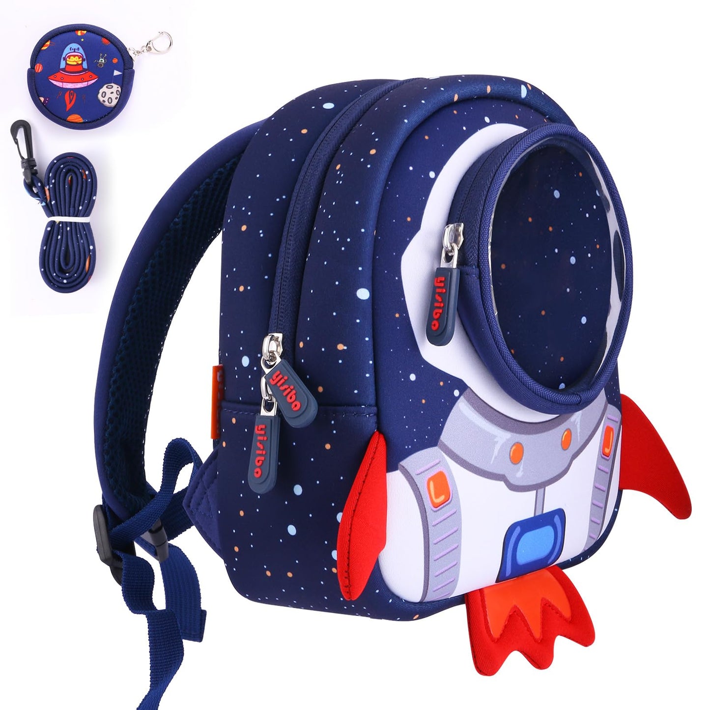 yisibo Toddler Backpack for Boys& Girls - Toddler Leash Included- Secure and Stylish Toddler Backpack for Active Toddlers- Perfect for Little Explorers - for Preschool Travel School (1-3 Years)