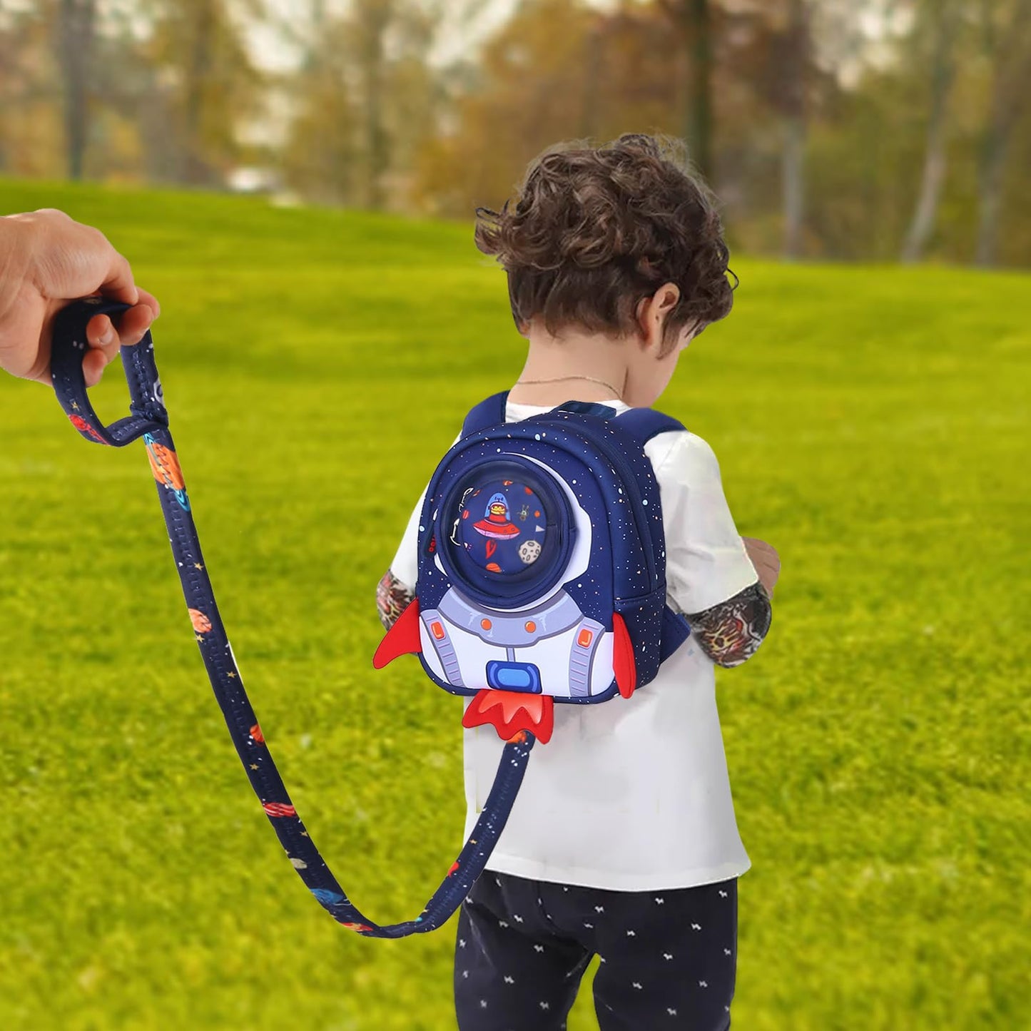 yisibo Toddler Backpack for Boys& Girls - Toddler Leash Included- Secure and Stylish Toddler Backpack for Active Toddlers- Perfect for Little Explorers - for Preschool Travel School (1-3 Years)