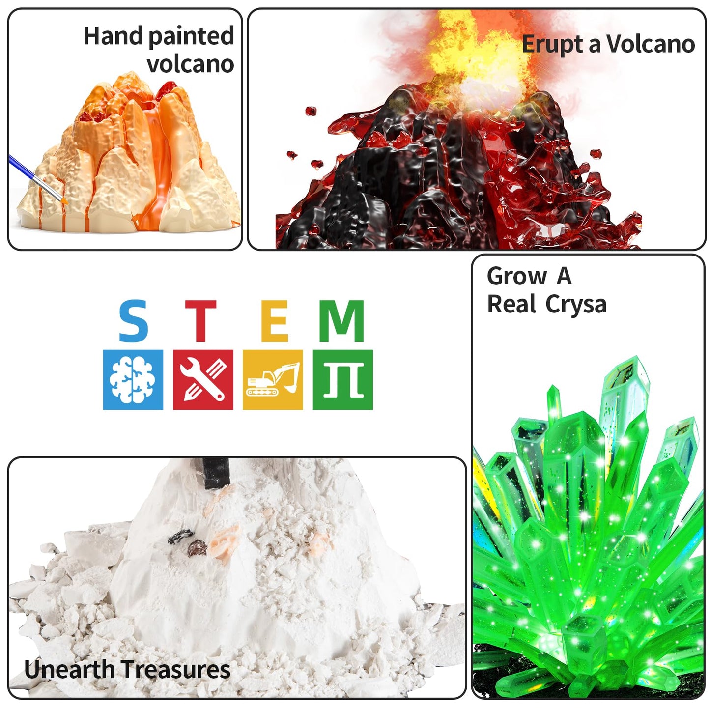 SNAEN 240+ Lab Experiments Science Kits, Chemistry Set, Crystal Growing, Erupting Volcano, STEM Activities Educational Toys Gifts for 6 7 8 9 10 11 Years Old Boys Girls Kids Toys