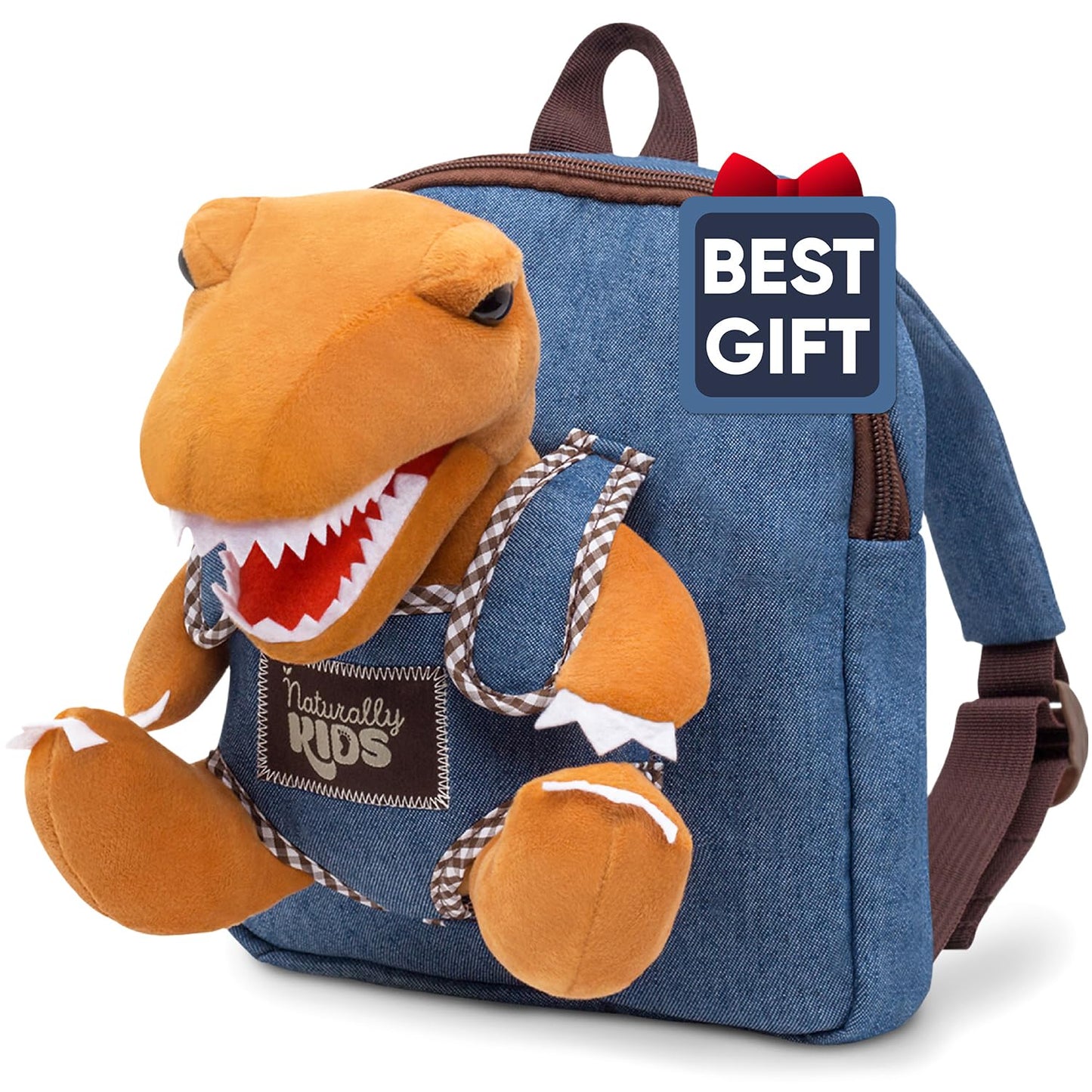 Mini Backpack for Kids w Dinosaur Toy, Mini Backpack for Toddler Boys, Gift for 2 3 4 5 Year Old Girl Boy