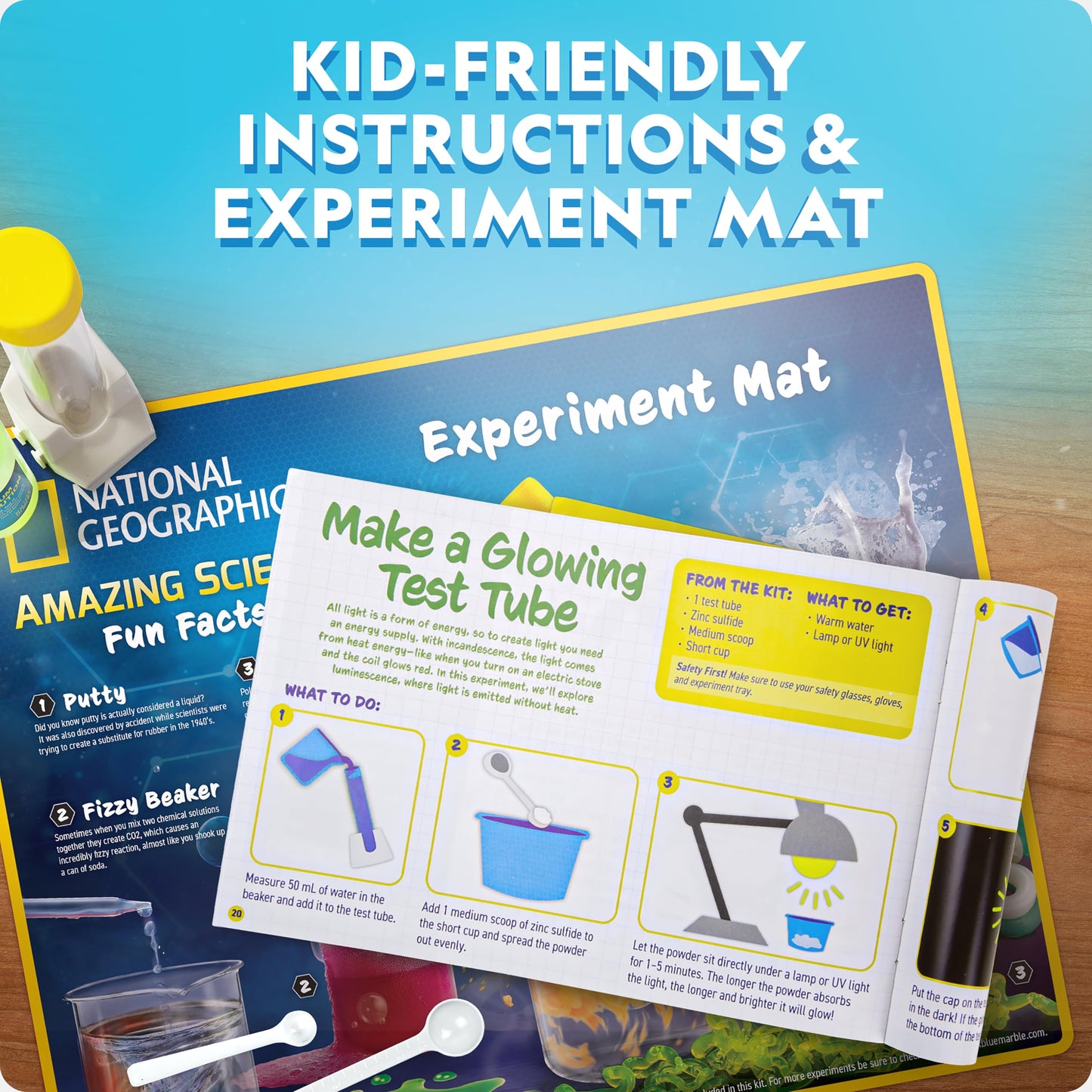 National Geographic Mega Science Lab - Science Kit for Kids with 130+ Easy Experiments, Featuring Earth Science, Chemistry Set, and Science Magic STEM Projects for Boys and Girls (Amazon Exclusive)