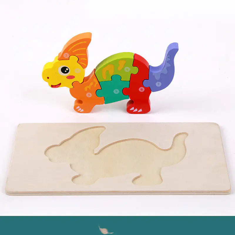 Children's Educational Toys Wooden Three-dimensional Montessori